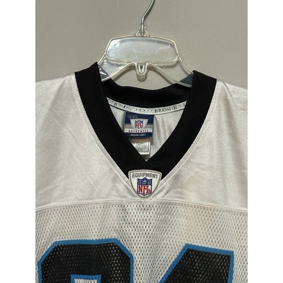 Carolina Panthers DeAngelo Williams #34 Jersey XL White Reebok NFL Autographed - Picture 2 of 10